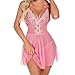 Générique Femmes Lingerie Dentelle Nuisette Nuisette Sexy Chemise de Nuit Vêtements de Nuit Pochon Lingerie