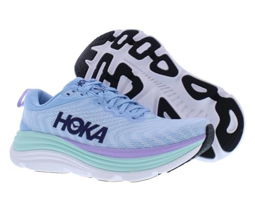 HOKA HOKA ONE ONE Gaviota 5 Womens Shoes Size 7, Color: Airy Blue/Sunlit Ocean-Multi-Colored