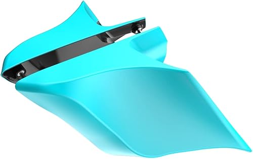 Miniatura 234 de Advanblack Barracuda - Cubiertas laterales estiradas plateadas (brillantes), paneles extendidos para Harley Touring Street Glide Road Glide Electra