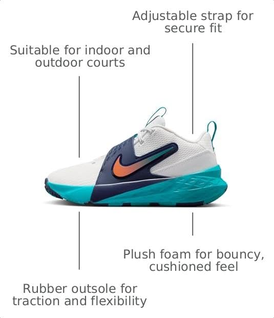 Image of Nike Unisex Kids' Team Hustle D 12 Basketball Shoes - Boys Girls Toddlers & Baby Sneakers