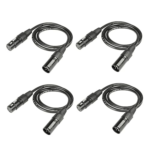 Câbles XLR mâle femelle pour brancher vos jeux de lumière DMX et micros de scène