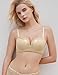 Wingslove Women's Push Up Bra Padded Comfortable Plunge T Shirt Bras Underwire Support Lift Up Add One Cup (Nude,36C)
