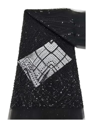 Dentelle à paillettes et perles pour sublimer votre robe de mariée et tenue d'Aso Ebi