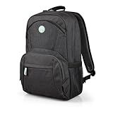 2 poches latérales en filet Port Designs Sac à Dos pc eco pour Ordinateur Portable Houston 19 litres 15.6 Pouces Noir