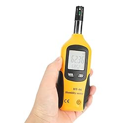Akozon Termohigrómetro digital portátil, termometr...: [Feature] Akozon termómetro digital higrómetro es un nuevo tipo de medidor digital de temperatura y humedad, diseñado para combinar las funciones del medidor de humedad, el medidor de temperatura, la temperatura del bulbo húmedo y la temperatura del ...
