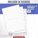 50 W2 Tax Forms, Blank 4-Up Horizontal Forms 2025, 50 Employee Designed for QuickBooks Online and Accounting Software, with Back Instructions,