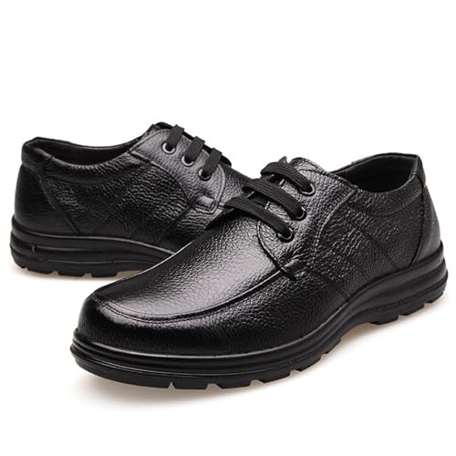 Dress Shoes for Men Men's Patent Leather Toe Cap Loafers Soft Non-Slip Rubber Casual Shoes for Comfort and Style2