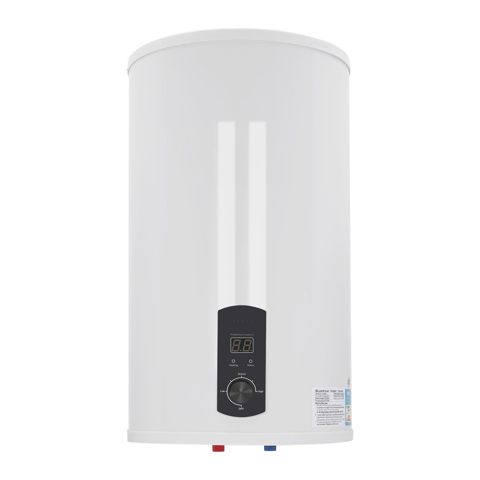 Serbatoio per acqua calda, 70 l, 2000 W, scaldabagno, scaldabagno per bagno, parrucchieri, hotel, pensioni, saloni di bellezza, bar