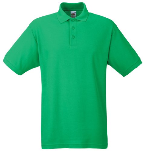 Fruit Of The Loom Men s SS033M Short Sleeve Polo Shirt, Green (Kelly Green), XX-Large