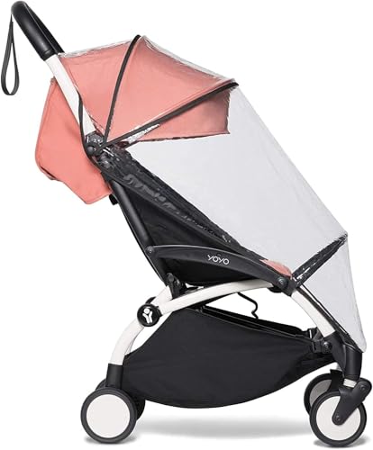 Pram Rain Cover & Stroller Rain Cover - Waterproof, UV Protection, Compatible with Babyzen Yoyo & Yoyo+, Transparent, Clear Baby Stroller Accessories - Fits 6 Months+ - Baby Travel Gear-Fengea - Image 4