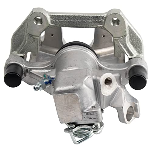 Image of TRQ Rear Brake Pad and Rotor Set Ceramic Solid Rotors Calipers