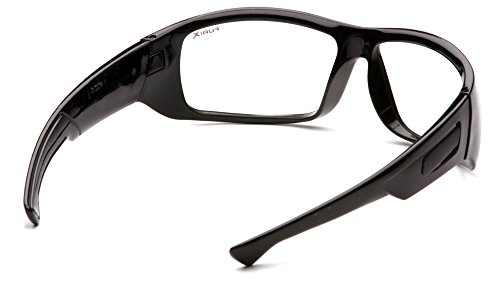 Pyramex Furix Safety Glasses, Black Frame/Clear Anti-Fog #TOP3