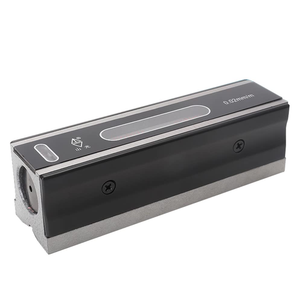 FUBESK Medidor de nivel mecánico de alta precisión de 0,02 mm, herramienta de medición de nivel de grado industrial -150 mm