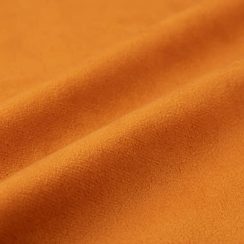 Moloudan Fall Velvet Throw Pillow Covers, Halloween Decorative Square Pillowcase, Soft Solid Cushion Covers For Sofa Couch Living Room Bedroom(Burnt Orange, 20 X 20 Inches, 2-Pack) #TOP1