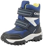 geox stiefeletten grau Innenmaterial: Synthetik Geox J Himalaya Boy B ABX Ankle Boot, Navy/Lime, 29 EU