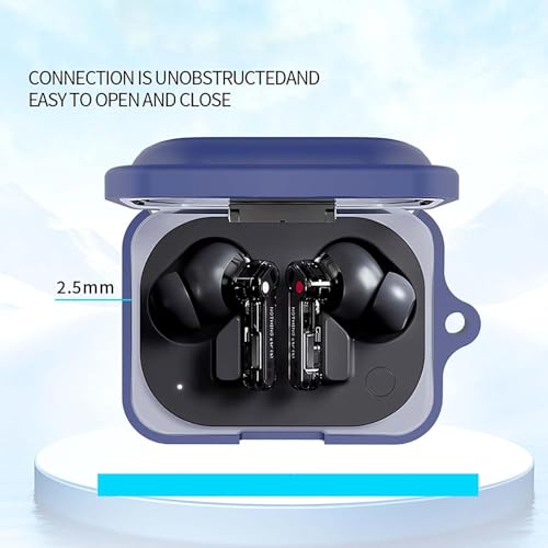 Image of Styleoxx Soft Silicone Earbuds Case Cover For Nothing Ear (A) -Black