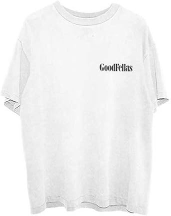 Goodfellas T Shirt Henry Court Movie Logo Back Print Official Mens White Size XL