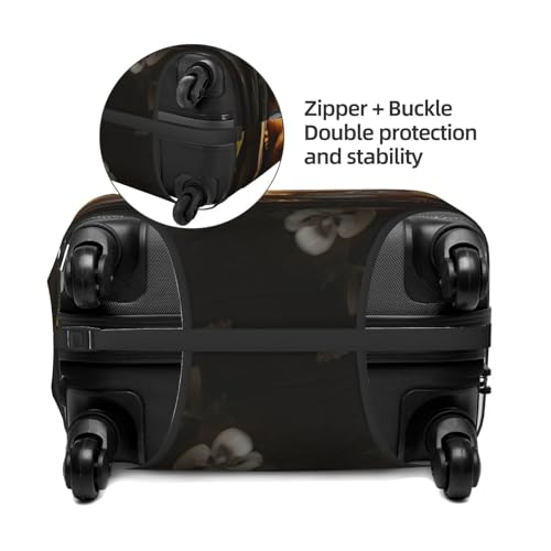 Cute Funny Squirrel Travel Luggage Cover for Suitcase Anti-Scratch Fashion Suitcase Protector Washable Elastic Baggage Covers Fits 25-28 Inch Luggage for Travel Beach Holiday4