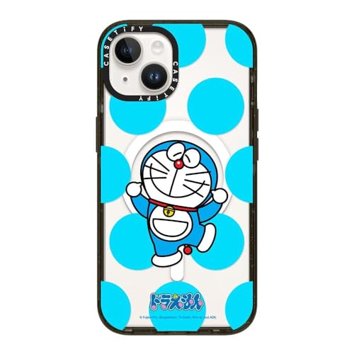 CASETiFY (P[XeBt@C) CpNgP[X iPhone 14p [Doraemon Co-Lab / 8.2tB[g̗ɑ΂ی/MagsafeΉ] - _VOh - NAubN