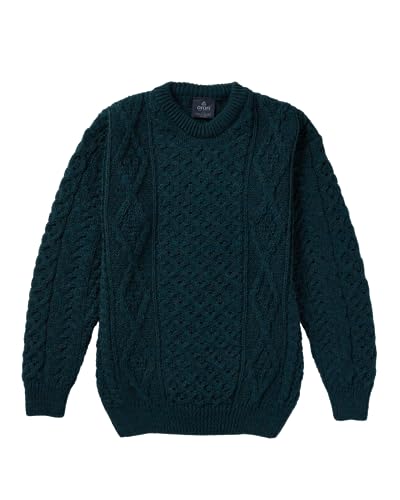Men's Wool Sweater Fishermen's Jumper Made in Ireland