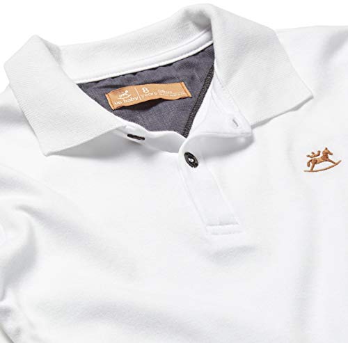 Camisa polo Polo Manga Longa Suedine, Up Baby, Meninos, Branco Especial, 3