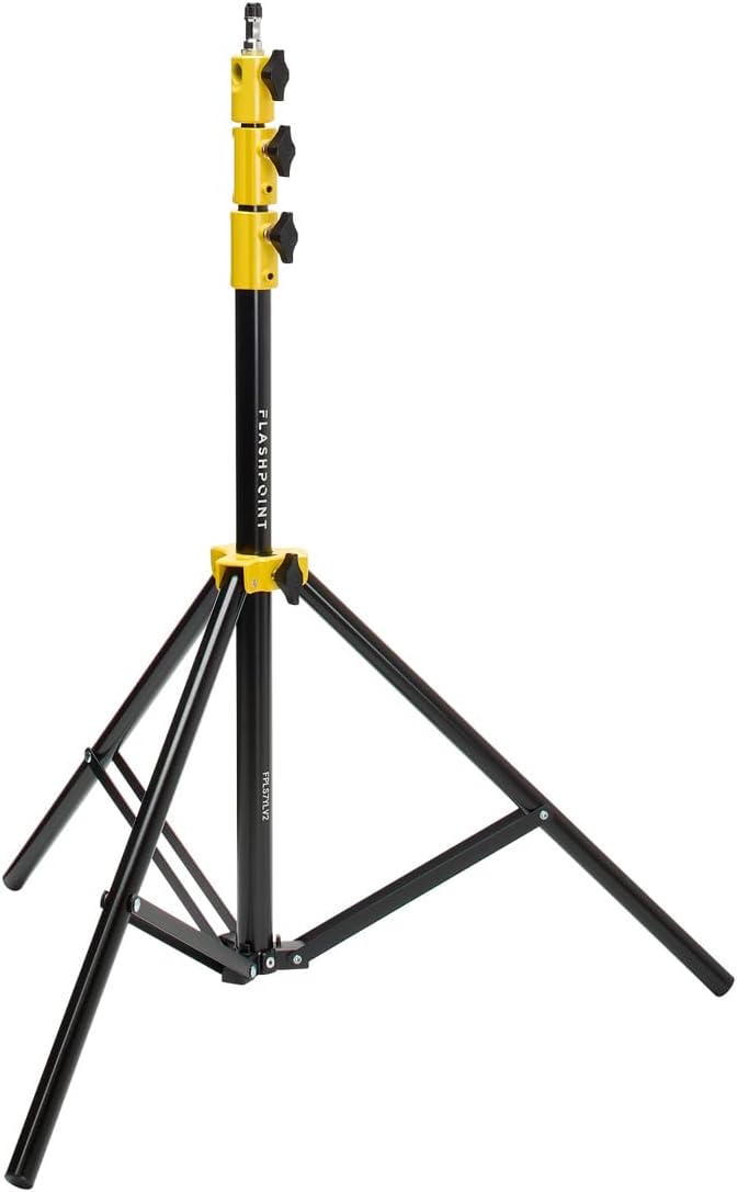 Flashpoint Pro Heavy-Duty Air-Cushioned Light Stand (Yellow, 7.2')