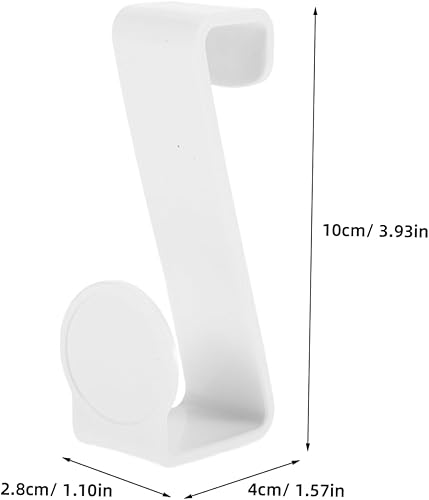 Miniatura 3 de Zerodeko 12 piezas multifuncionales con gancho en z para tanque de inodoro, arandelas de plástico, ganchos de plástico blanco, gancho para colgar