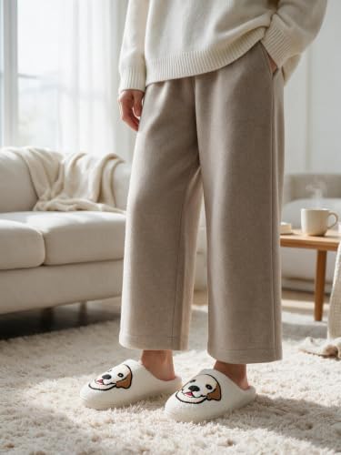 Image of Halloween Christmas Slippers Holiday Slipper House Shoes Home Slipper for Women Fuzzy Outdoor Indoor Bedroom Slippers