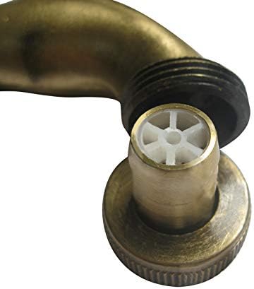 Miniatura 6 de Grifo decorativo de jardín al aire libre retro latón manguera de agua grifo montado en la pared para manguera de 12 "pulgadas, rana