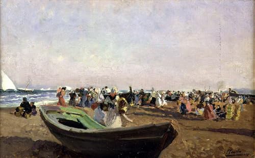 Peinture à l'huile Sorolla faite main par un maître de l'académie des beaux-arts