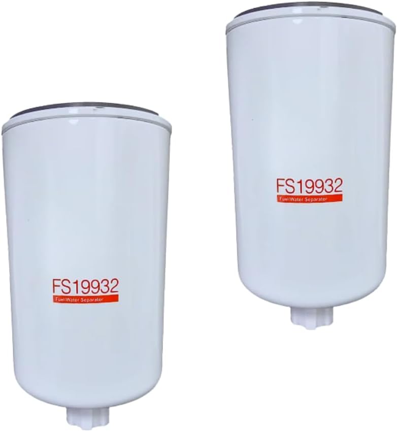 2 Pack FS19932 Diesel Fuel Water Separator Filter Replaces FS19932, BF1346, P551034, LFF5850, 33412, SP1302