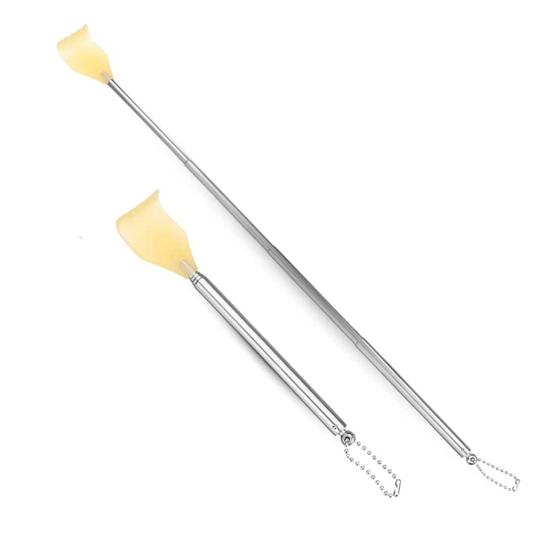 PARENCE. - Zestaw 2 wysuwanych drapaków - przenośne masażery ze stali nierdzewnej i tworzywa sztucznego - teleskopowe do 42 cm - 2 sztuki