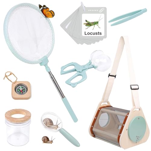 Cage d'observation des insectes en bois pour les aventures nature au jardin