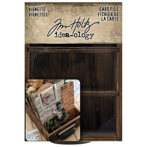 Tim Holtz Card File Vignette Brown