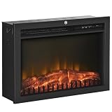 HOMCOM 24' Electric Fireplace Insert, Retro Recessed...