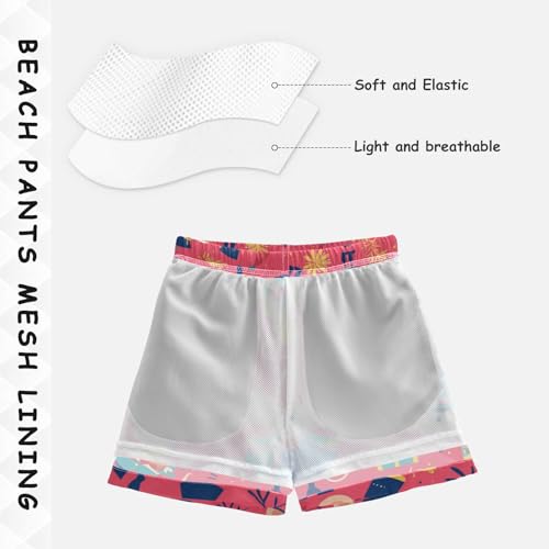 Rats Nutcrackers Peach Boy's Swimming Trunks Teens Beach Board Shorts Quick Dry Double Layer Beach Swimming 2T4