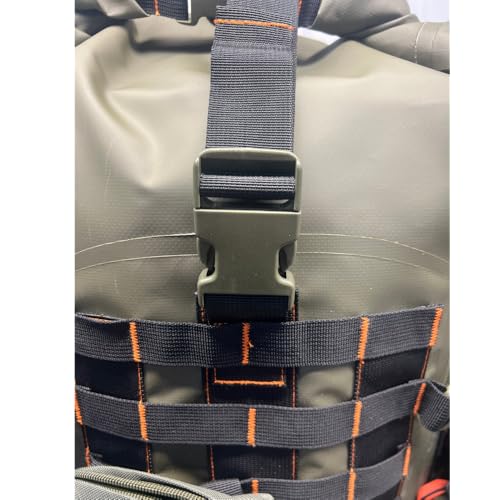 Generic Waterproof Roll Top Bug Out Survival Backpack with External Molle Packs, 30L, Green - Image 4