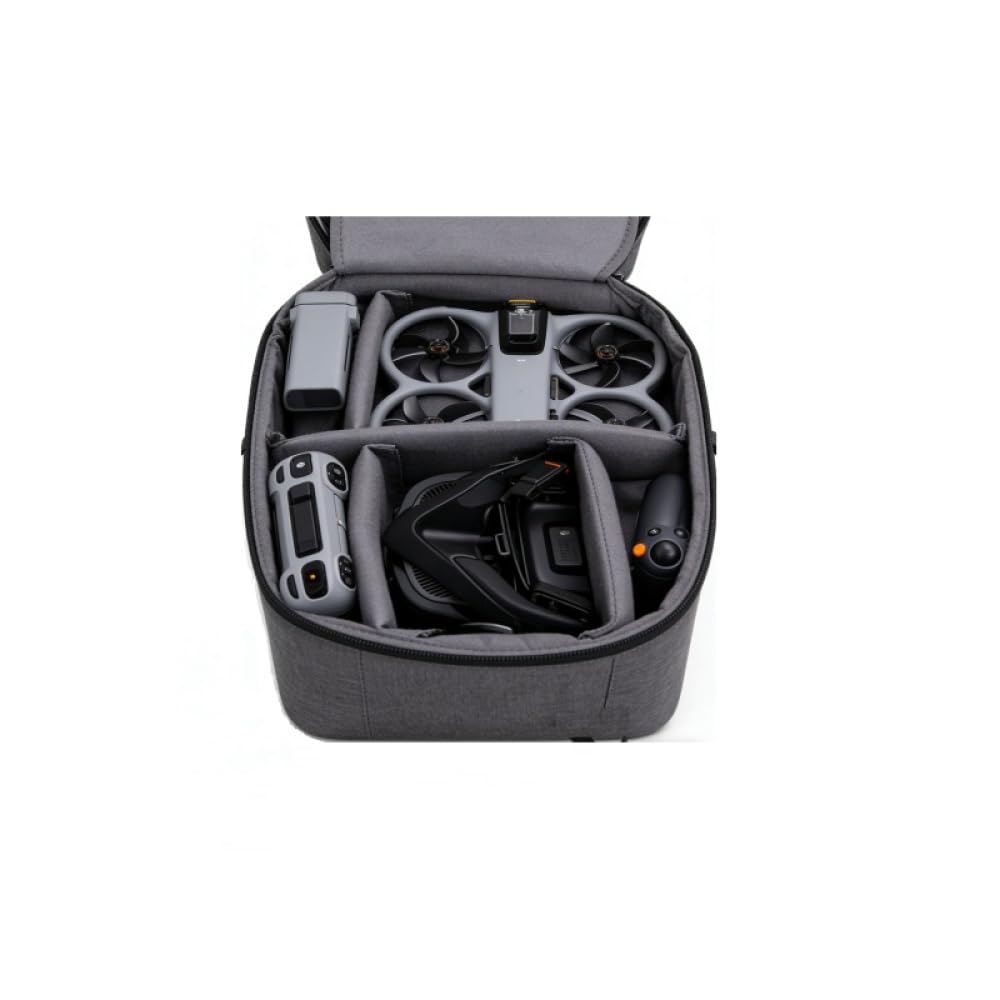Rucksack-Tragetasche für DJI Avata 360, Hartschalen-Aufbewahrungs-Brusttasche, Reise-Schutz-Organizer-Tasche für Avata 360 Drohne, C3-Brille, Batterien, Joystick 3, Fernbedienungszubehör
