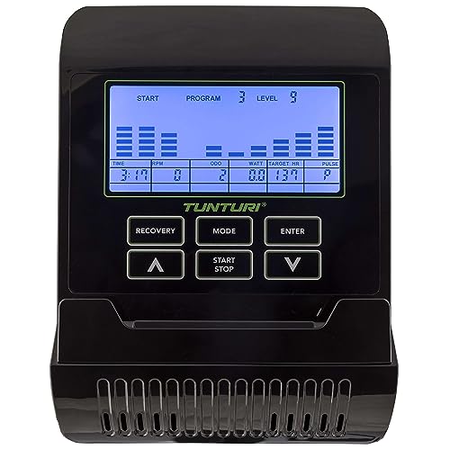 Tunturi Star Fit E100 Hometrainer voor thuis, 24 weerstandsniveaus, 20 trainingsprogramma's, met hartslagsensoren, roterende massa van 8 kg - Afbeelding 7