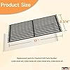 BQMAX Grill Grate for Charbroil Tru-Infrared 463632320 463642316 466642416 463644220 463632520, 17 x 8 3/4 inch Cooking Grate for Charbroil 2-Burner Grill G362-0008-W1, G369-0030-W2 Replacement Parts #2