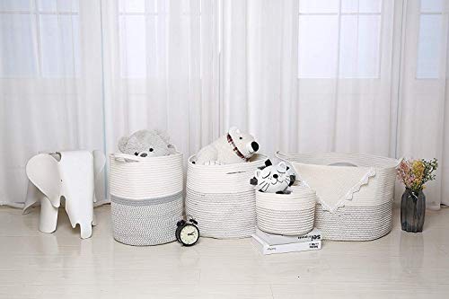 Indressme Xxx Large Woven Rope Basket (Set Of 2)-Storage Basket With Handles Decorative Hamper For Blankets Pillows Or Laundry #TOP2