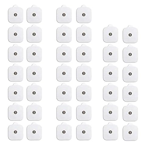 MED-FIT Flexi iSTIM 5 x 5 cm 40 pads Stud TENS SELF Adhesive Pads FIT BEURER, SANITAS and VIRTUALLY All TENS Massage Machines ON Amazon Cover