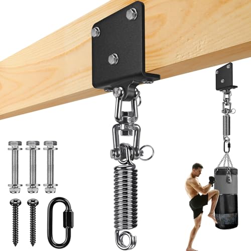 Image of BeneLabel Heavy Bag Hanger for Punching Bag Beam Mount Hardware 360 Rotation Boxing Bag Ceiling Mount I-Beam Hanger for Hanging Heavy Punching Bags Wall Hangers
