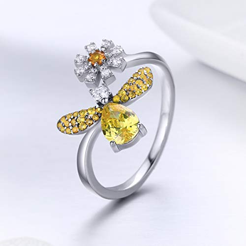 Bague abeille argent 925 ajustable : Finis les problèmes de taille