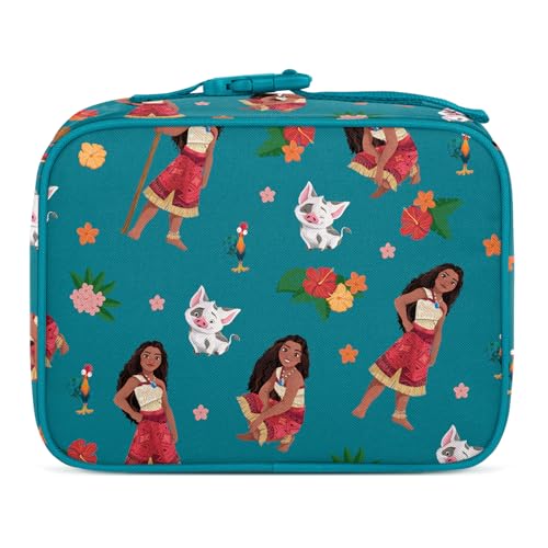 Simple Modern Disney Kids Lunch Box for School | Reusable Insulated Lunch Bag for Toddler, Girl, and Boy | Meal Containers with Exterior & Interior Pockets | Hadley Collection | Moana Oceana