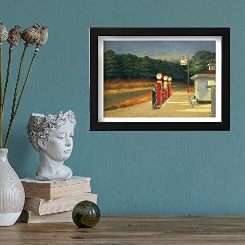 Impression d'art Gaz Edward Hopper par Spiffing Prints format medium mat - 3