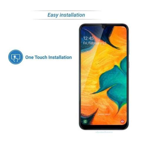 Image of STP FEEL Tempered Glass Screen Protector Compatible for Samsung Galaxy A50S / A50 (6.4 Inch) HD Clear, Bubble-Free, Anti-Scratch Full Protection Durable Tempered Glass (Black, Pack of 1)