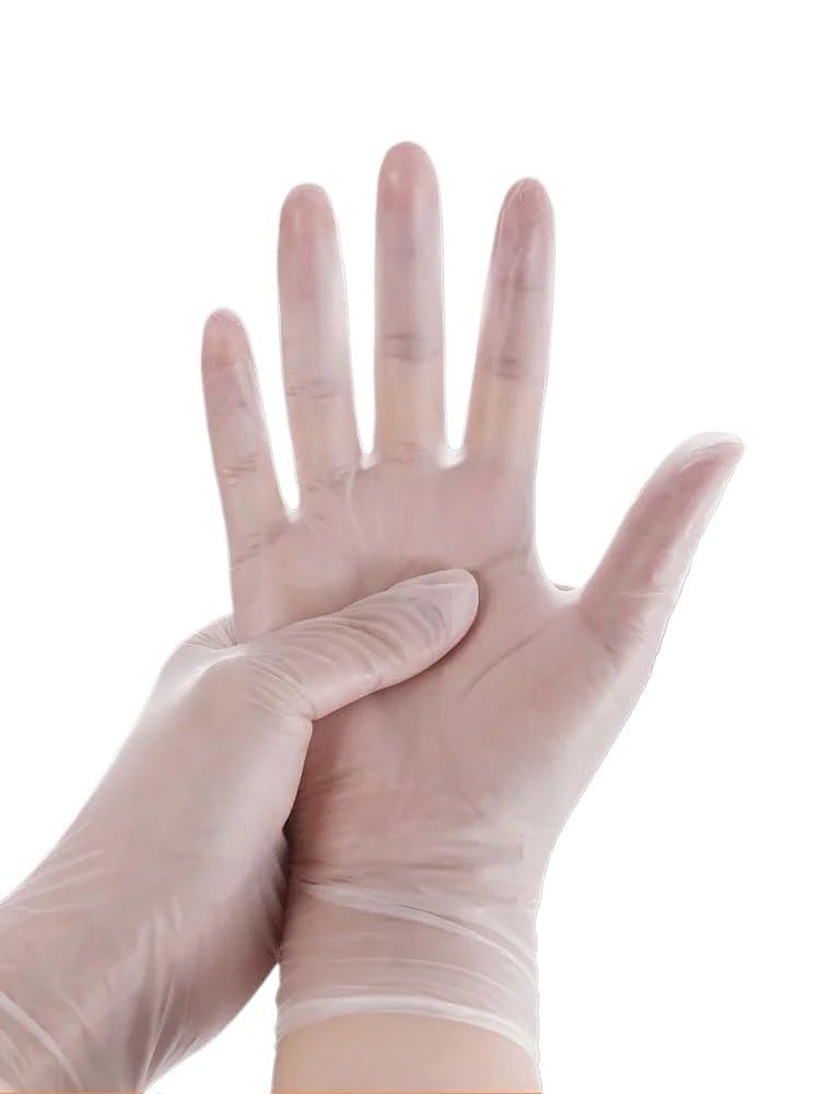 100 guanti monouso impermeabili senza polvere for la pulizia di laboratori e cucine domestiche(M)