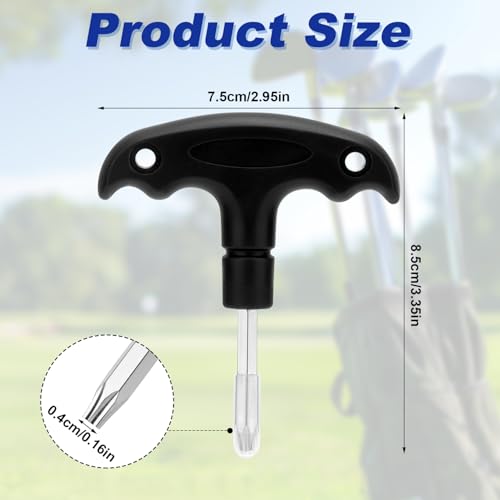 Nqeuepn 1030742 Golf Wrench, Adjustable Golf Tool With Plastic Handle Stainless Steel Golf Driver Tool Golf Torque Wrench For Golf Club Driver Shaft Adapter Torque Tool thumb #1