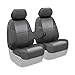 Coverking Custom Fit Center 50/50 Bucket Seat Cover for Select Chevrolet Traverse Models - Velour (Gray)